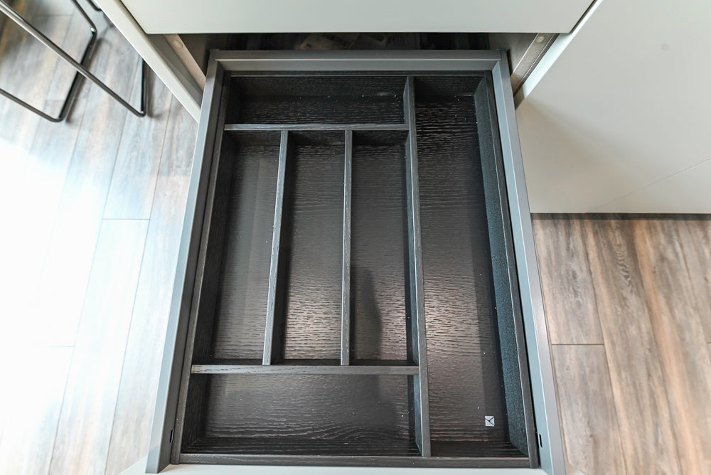 Aster Cucine Modern Lacquered with Metallic Finish Kitchen & Island