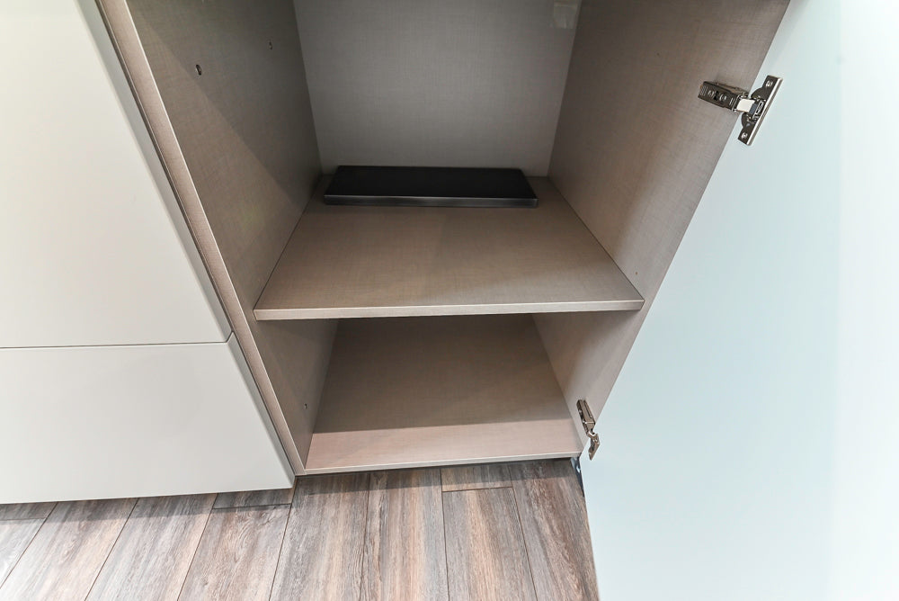 Aster Cucine Modern Lacquered with Metallic Finish Kitchen & Island