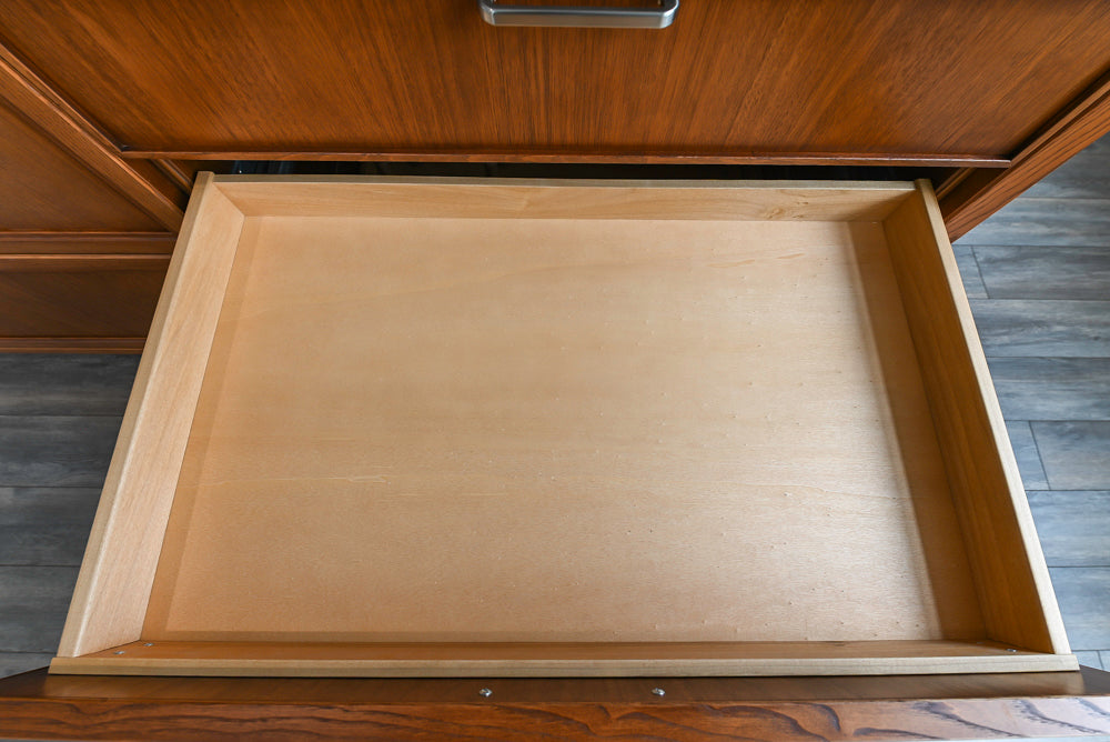 Aster Cucine Transitional White & Wood Kitchen with Island