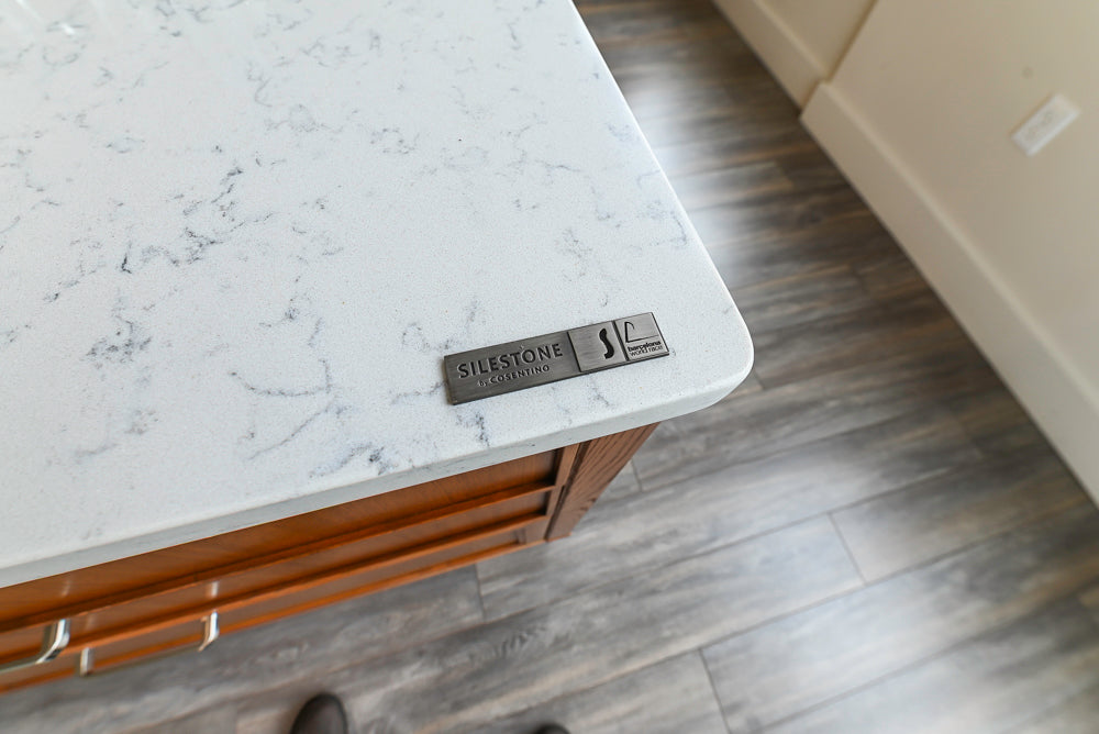Aster Cucine Transitional White & Wood Kitchen with Island