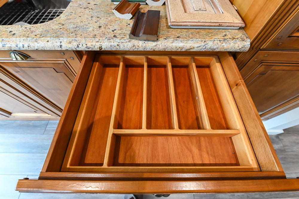 Bamax Traditional Solid Cherry Wood Cherry Butlter's Pantry Wall