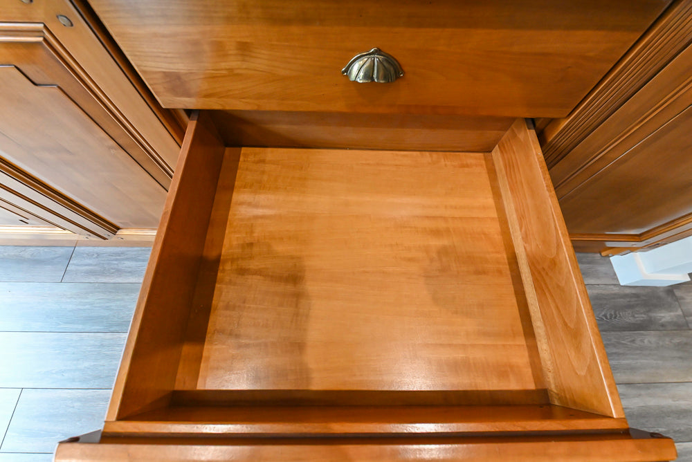 Bamax Traditional Solid Cherry Wood Cherry Butlter's Pantry Wall