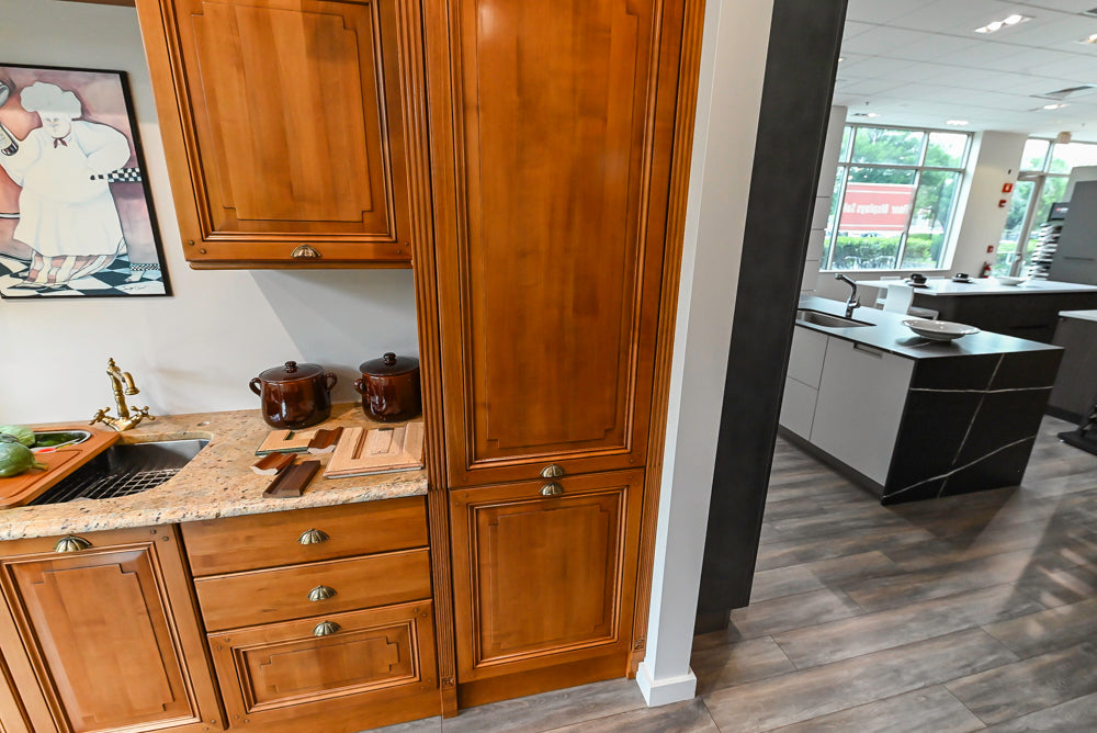 Bamax Traditional Solid Cherry Wood Cherry Butlter's Pantry Wall