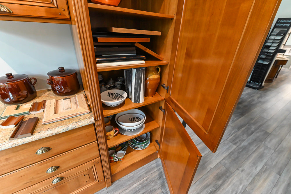 Bamax Traditional Solid Cherry Wood Cherry Butlter's Pantry Wall