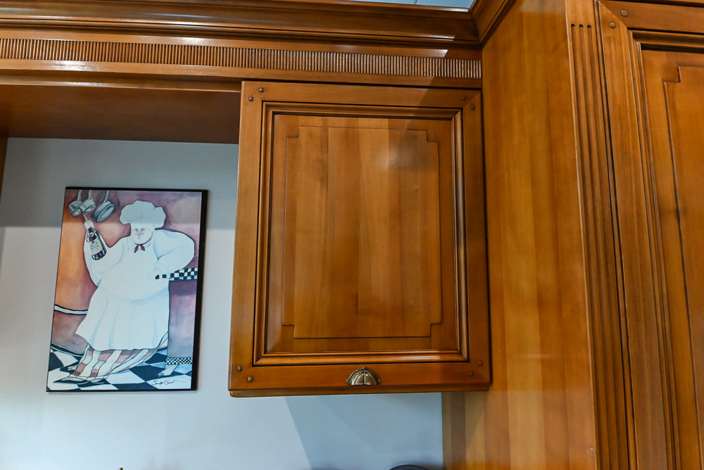 Bamax Traditional Solid Cherry Wood Cherry Butlter's Pantry Wall