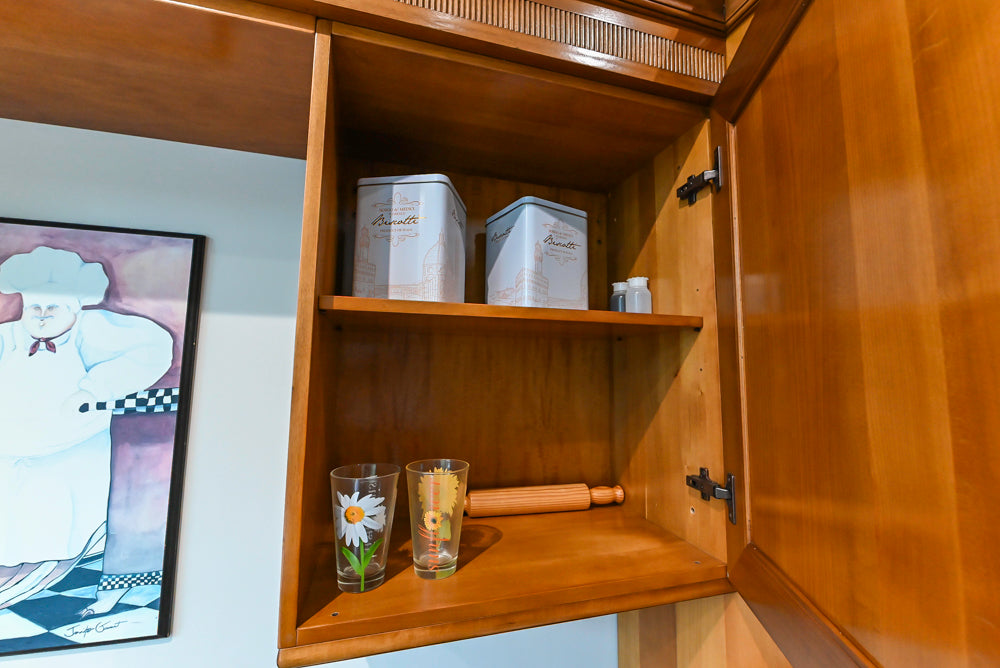Bamax Traditional Solid Cherry Wood Cherry Butlter's Pantry Wall