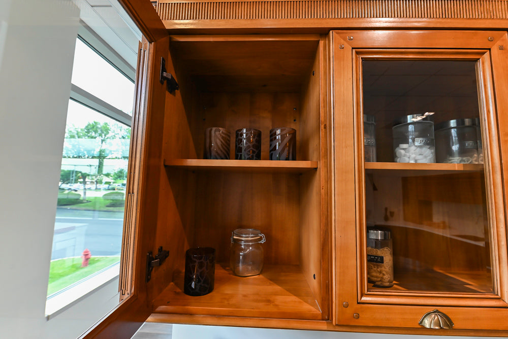 Bamax Traditional Solid Cherry Wood Cherry Butlter's Pantry Wall