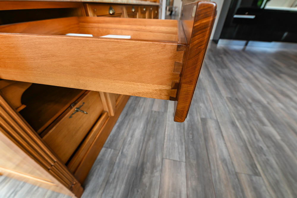 Bamax Traditional Solid Cherry Wood Cherry Butlter's Pantry Wall