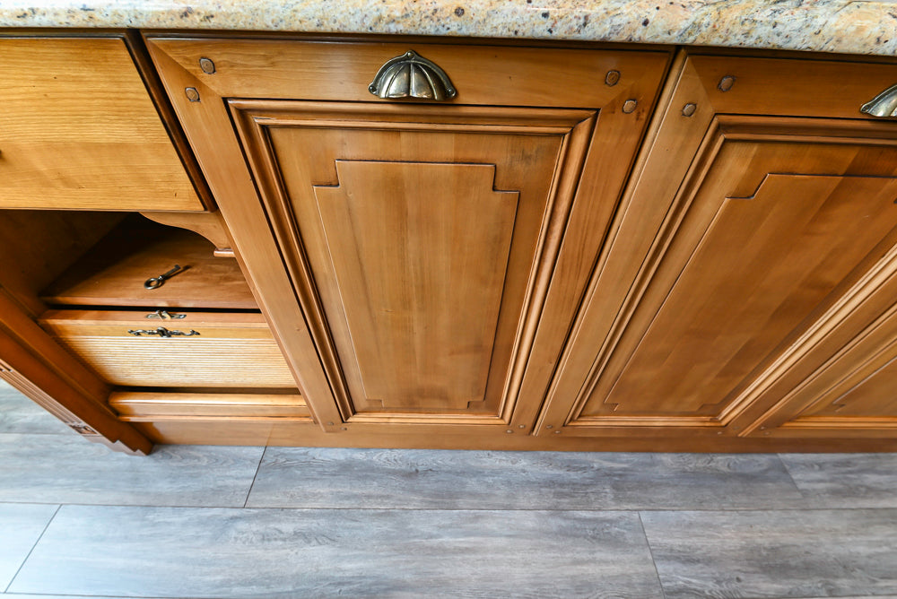 Bamax Traditional Solid Cherry Wood Cherry Butlter's Pantry Wall