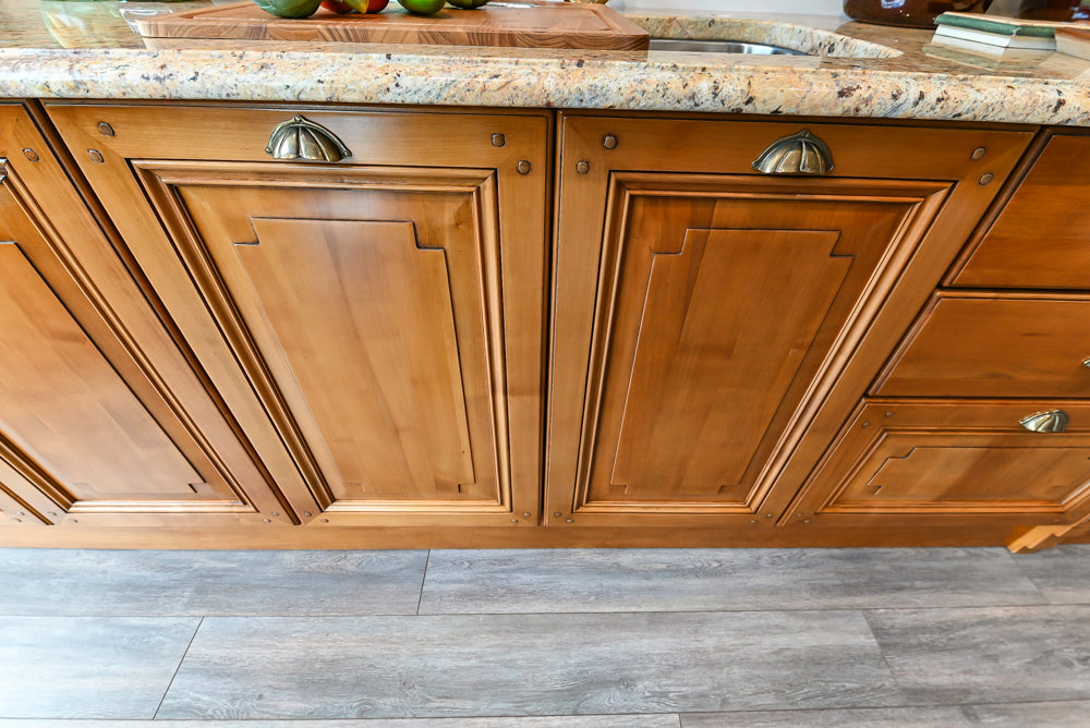 Bamax Traditional Solid Cherry Wood Cherry Butlter's Pantry Wall