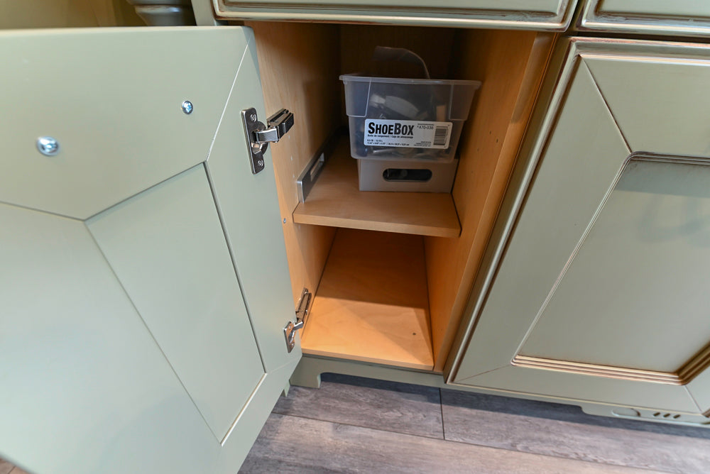 "The Waverly" Traditional Olive Green Kitchen with Island & Appliances