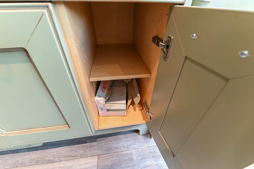 "The Waverly" Traditional Olive Green Kitchen with Island & Appliances