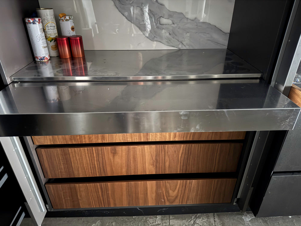 Binova Modern Kitchen System with Island & Pitt Cooktop