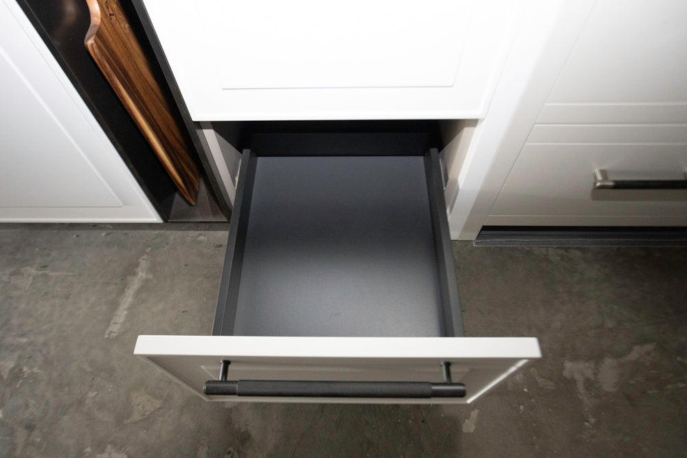 Binova Modern Wet Bar with Sink, Faucet & Mirrored Glass Cabinets