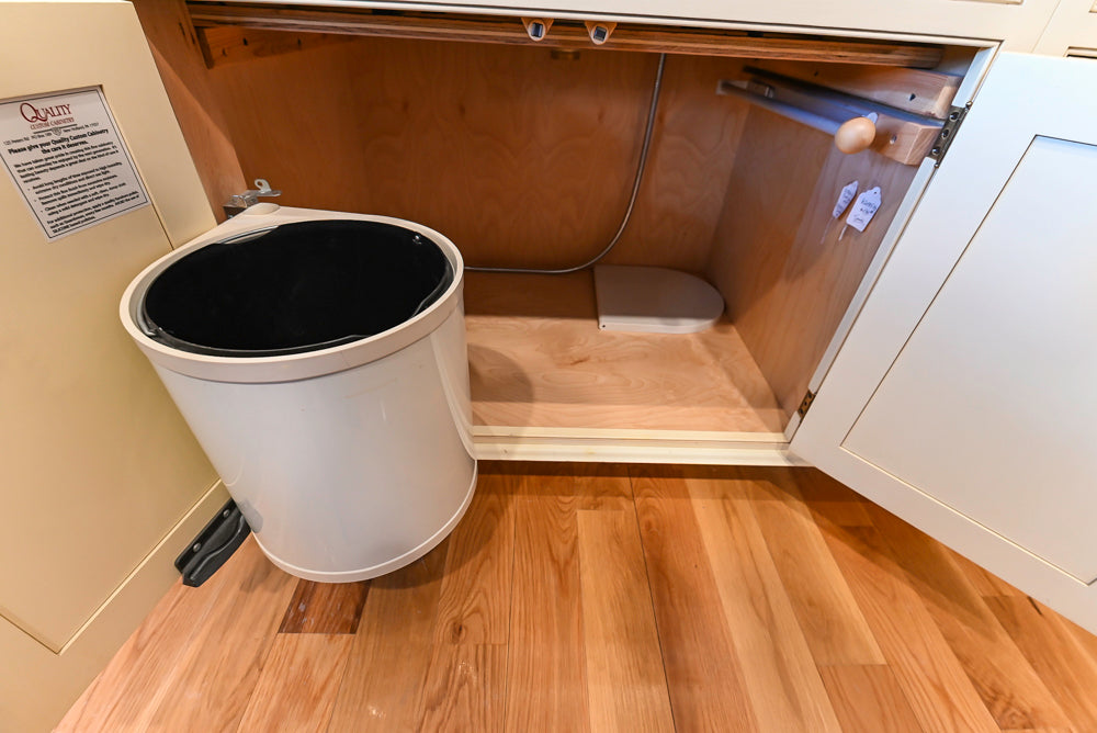 Quality Custom Traditional Cream Partial Kitchen with Green Wood Top Island, Sink and Faucet