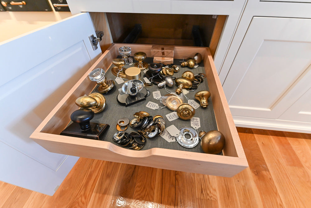 Greenfield Traditional White Pantry Wall with Wood Top, Sink and Faucet