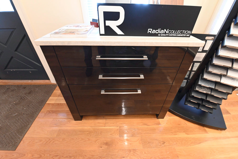 Quality Custom Radian Collection Cabinet with Blum Drawers
