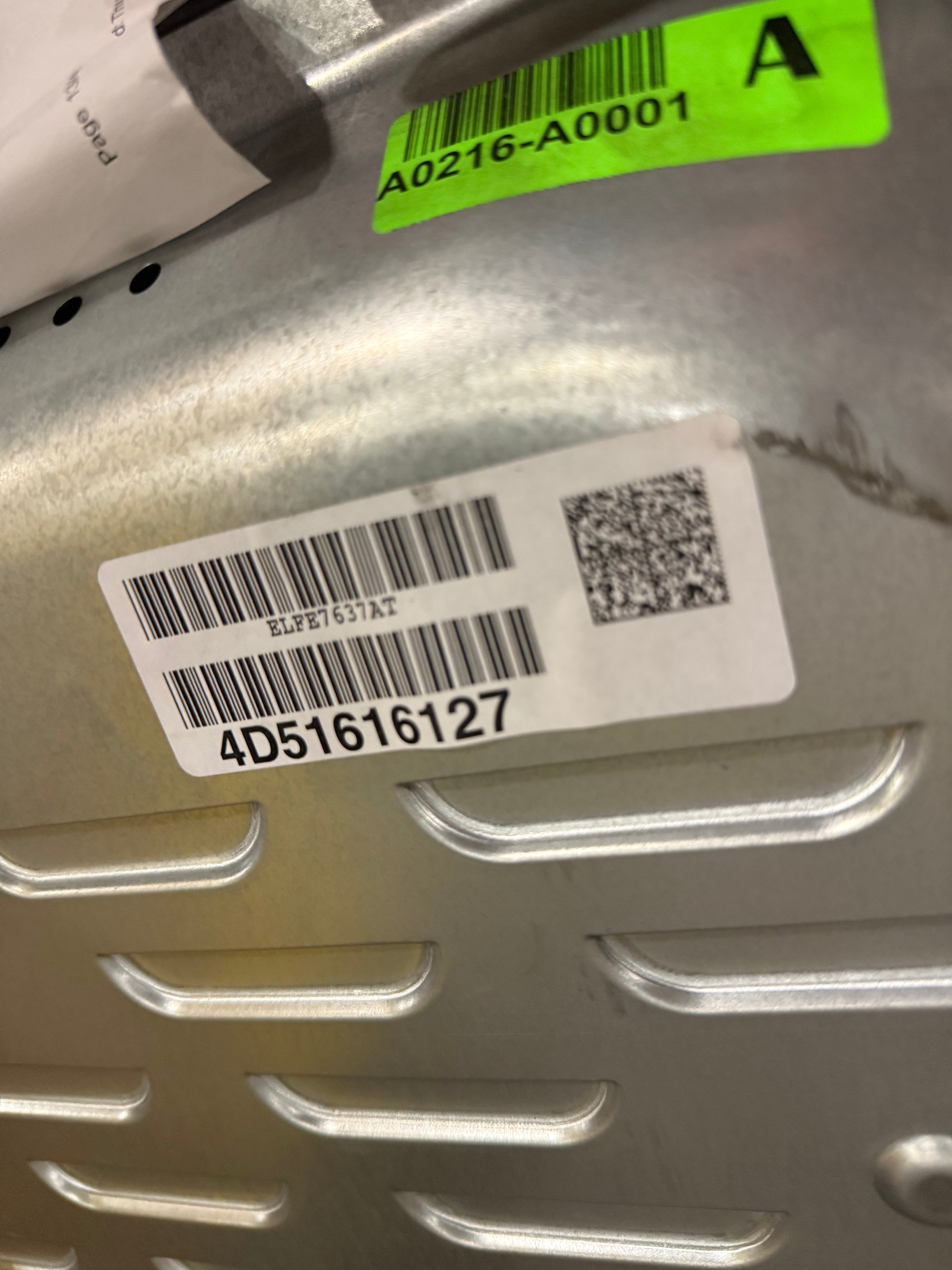 Electrolux ELFE7637AT 27" Titanium Electric Dryer