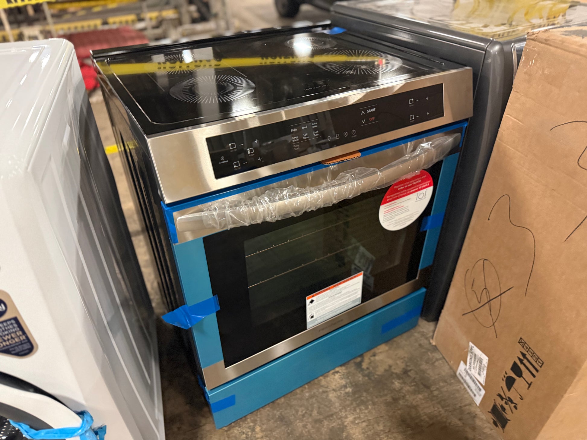 Frigidaire Professional 30 inch induction range with Air Fry in stainless steel