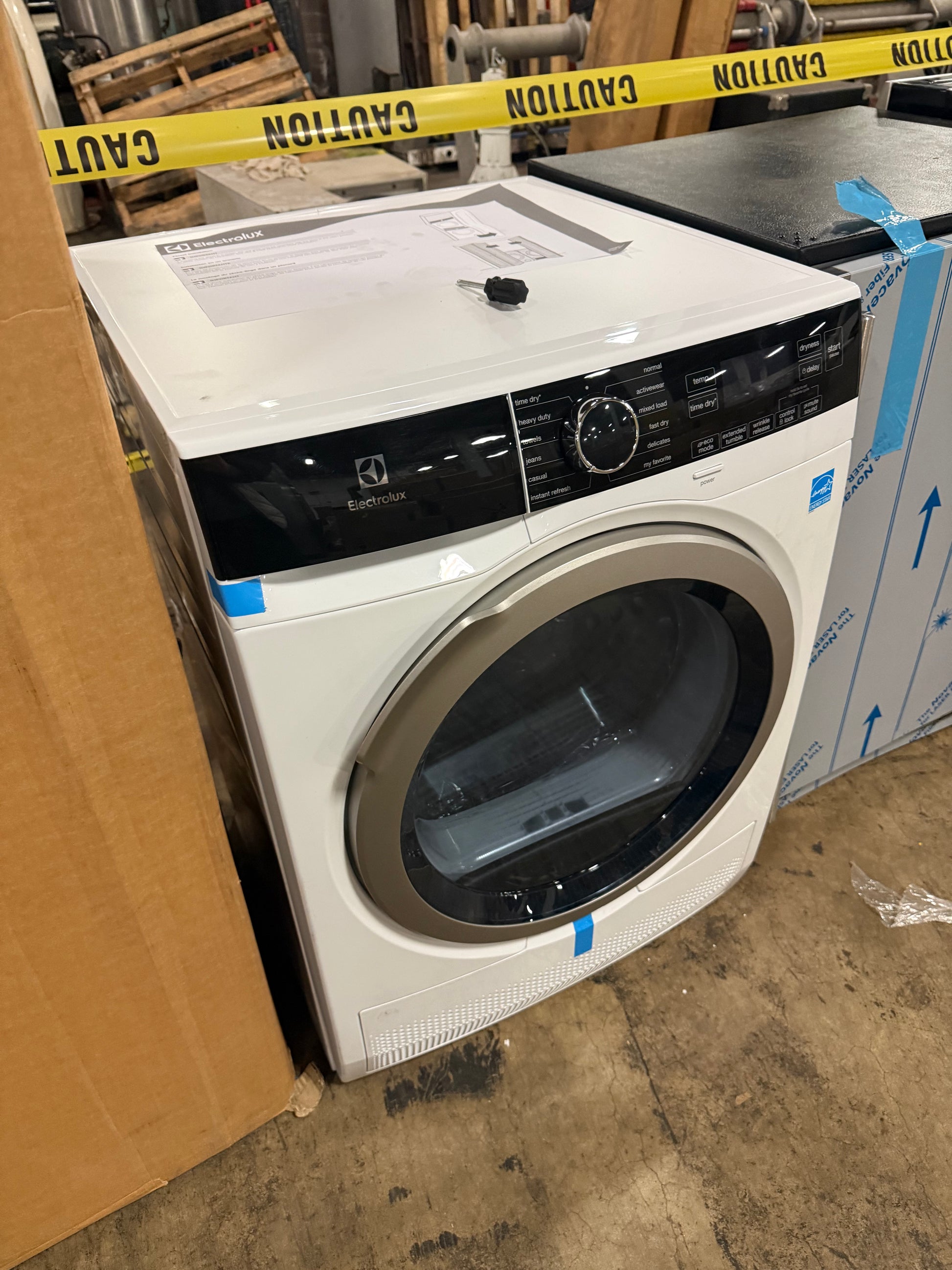 Compact stackable Electrolux dryer for apartments with condensation drying technology
