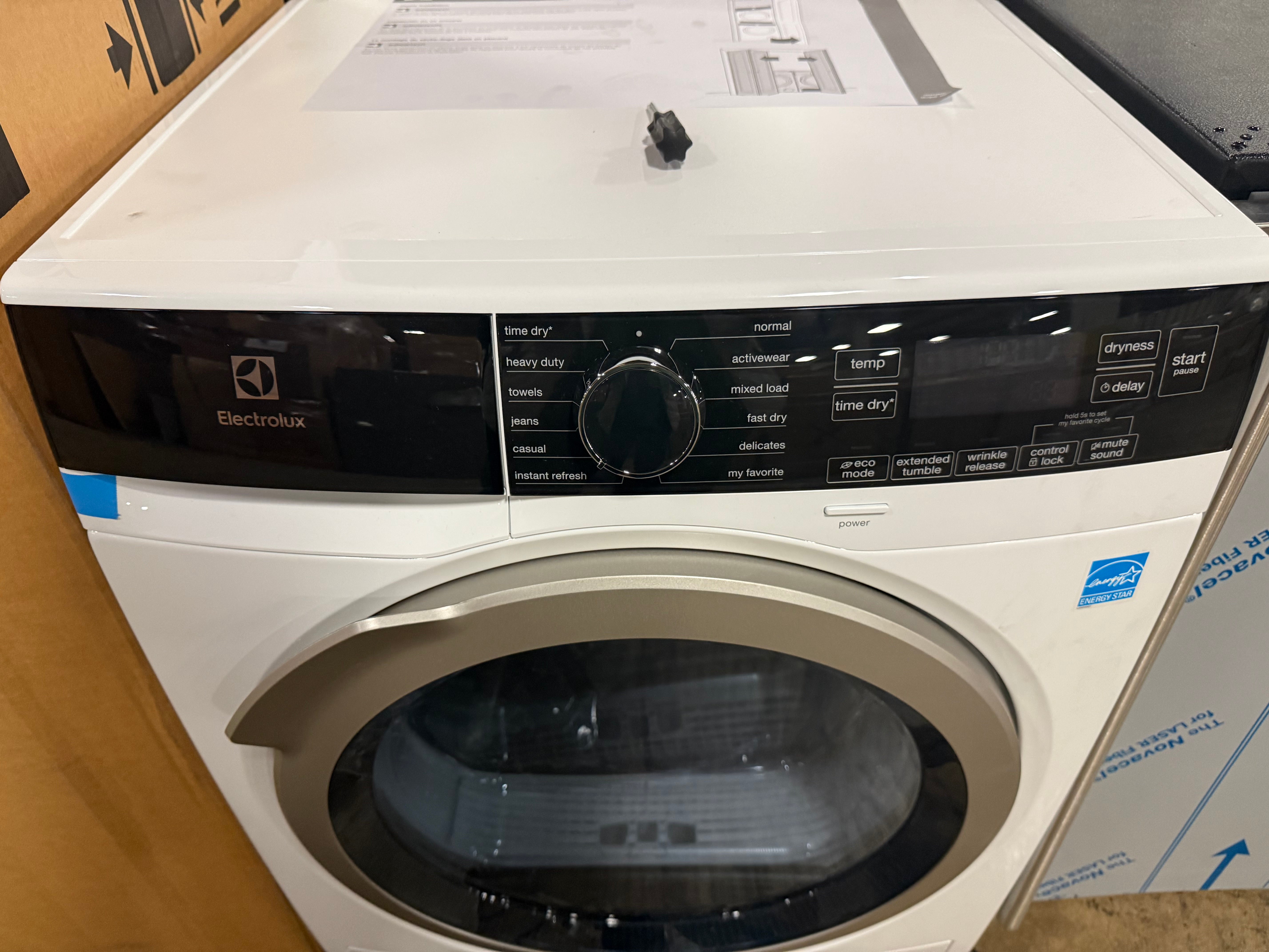Electrolux ELFE4222AW 24" White Electric Ventless Dryer