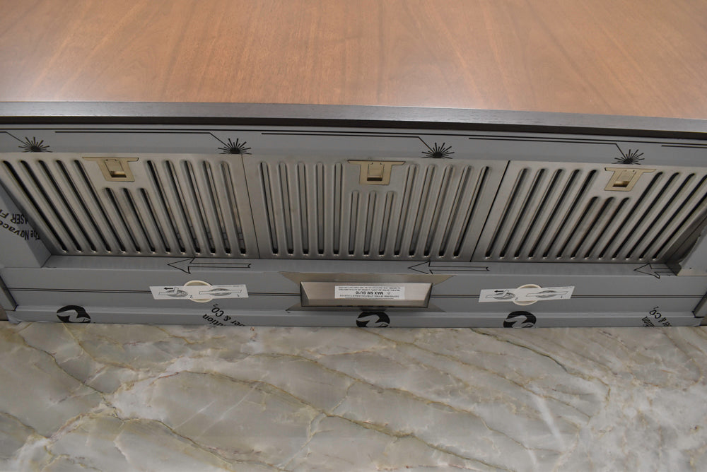 Plato Natural Walnut & Espresso Modern Kitchen with Gaggenau Appliances