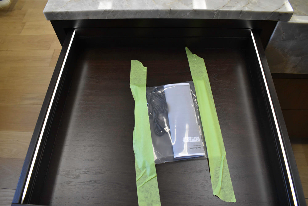 Plato Natural Walnut & Espresso Modern Kitchen with Gaggenau Appliances