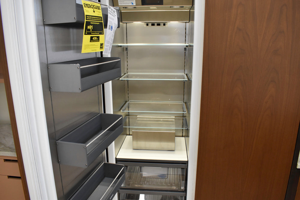 Plato Natural Walnut & Espresso Modern Kitchen with Gaggenau Appliances