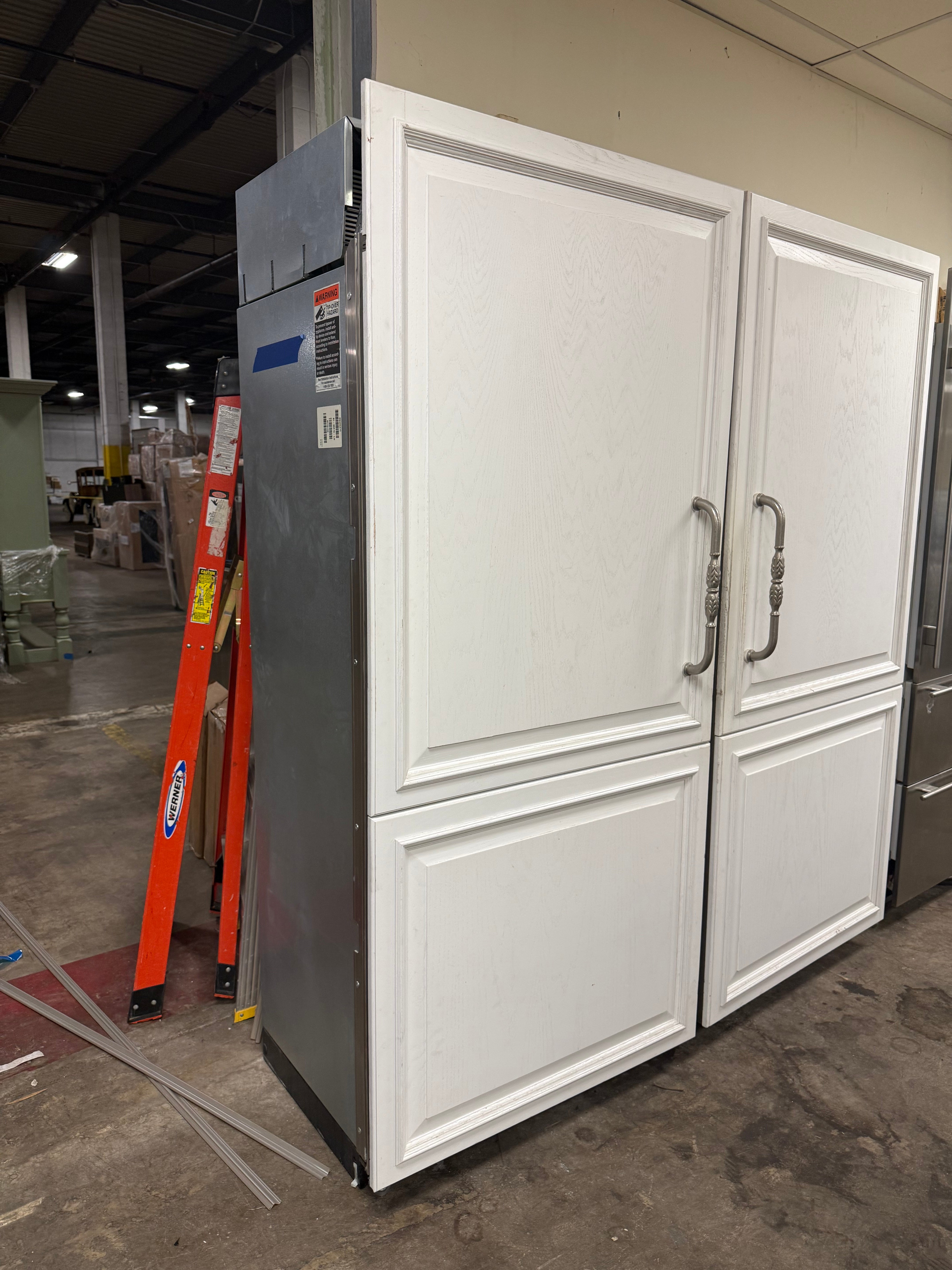Sub Zero BI 36F O LH 36 inch built in all freezer panel ready overlay front view