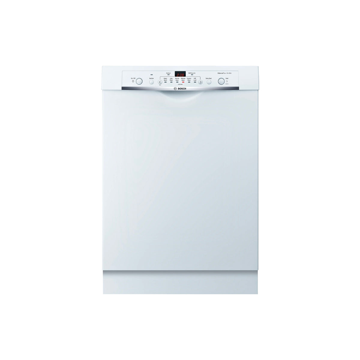 Bosch 100 Series SHE3AR72UC24" White Dishwasher