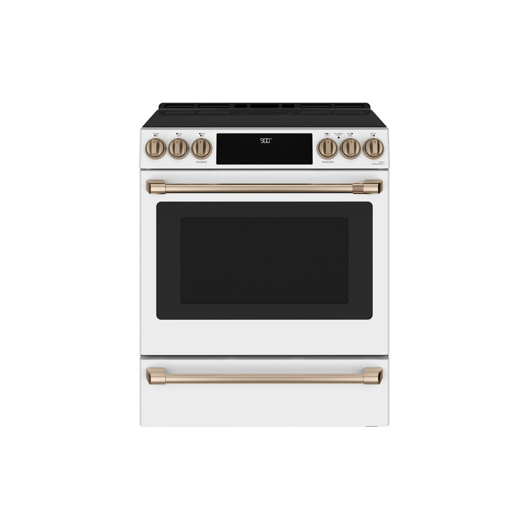 Café CHS900P4MW2 30" Matte White Slide-In Induction Smart Range