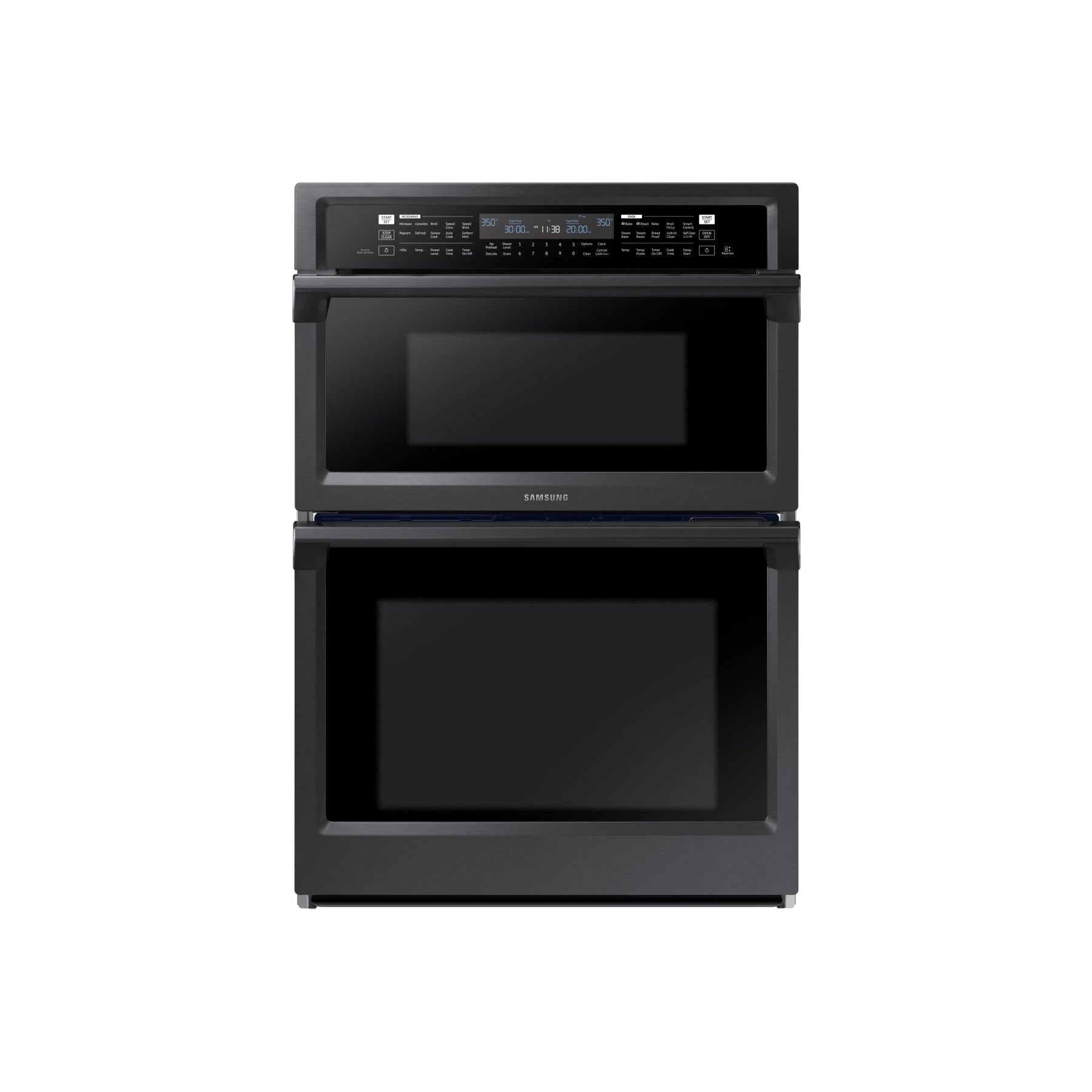 Samsung NQ70M6650DG 30" Black Stainless Combination Wall Oven