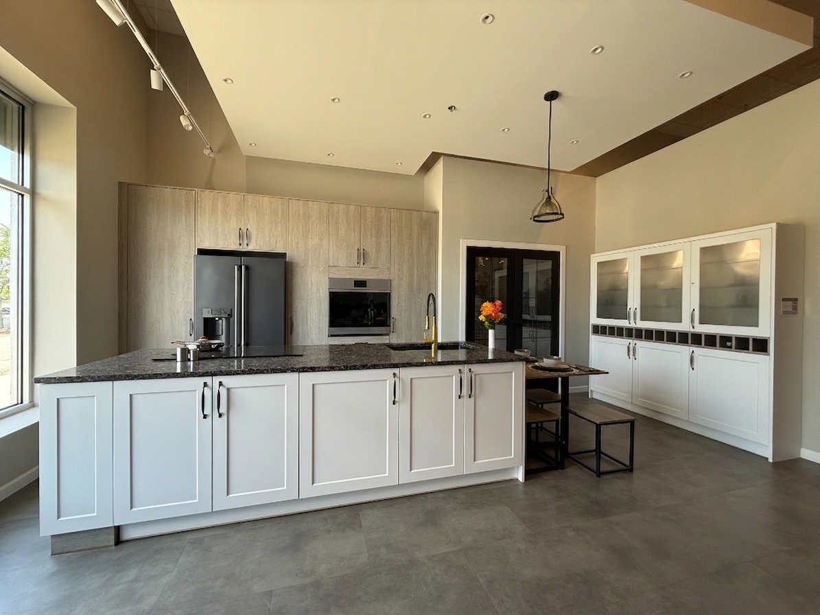 Wren Shaker Chelsea Juratek Pillow Matte and Elements Limed Oak Matte Kitchen