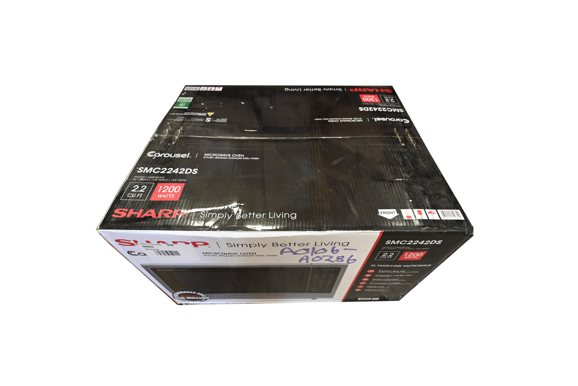 Sharp SMC2242DS 24" Stainless Steel Countertop Microwave