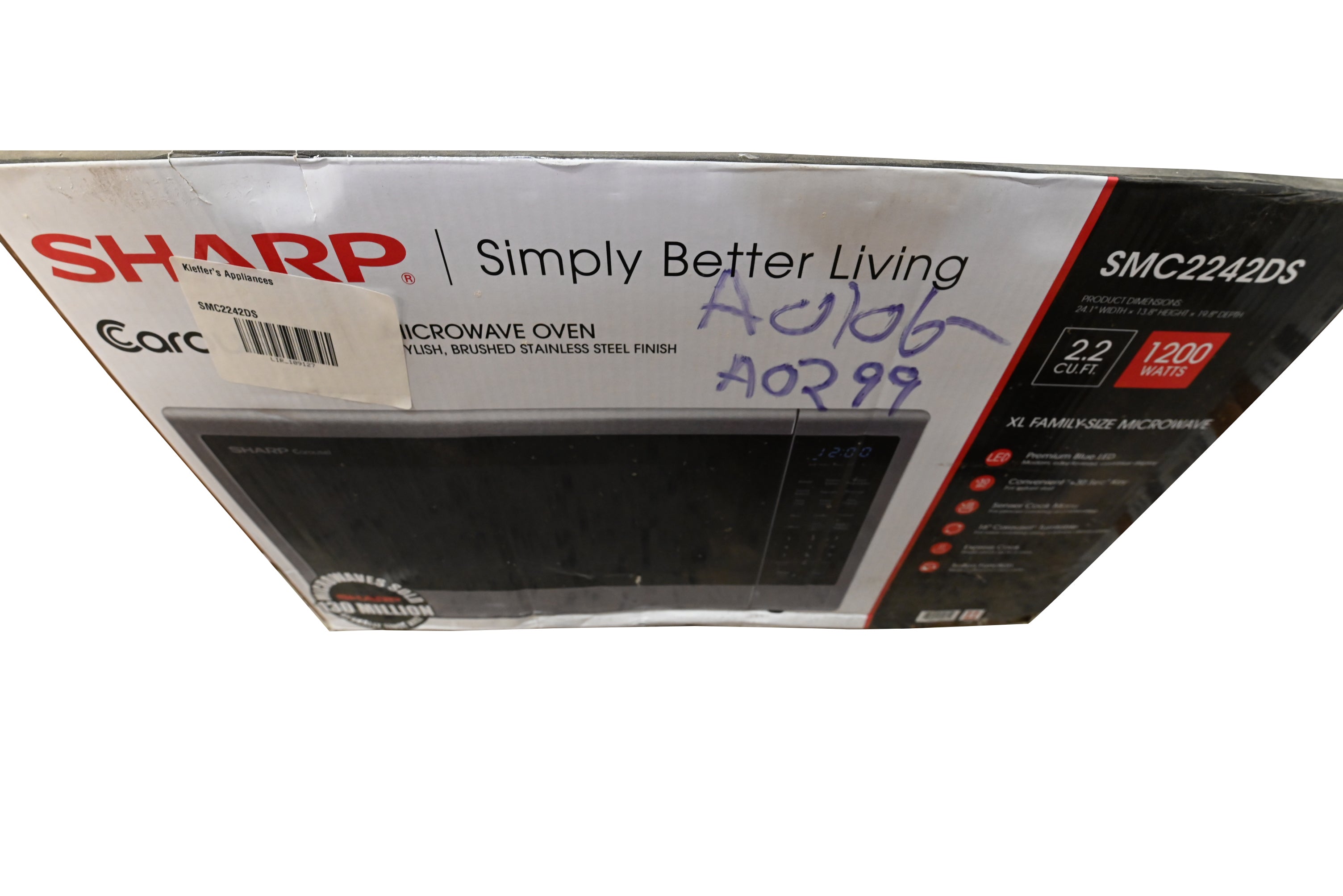 Sharp SMC2242DS 24" Stainless Steel Countertop Microwave