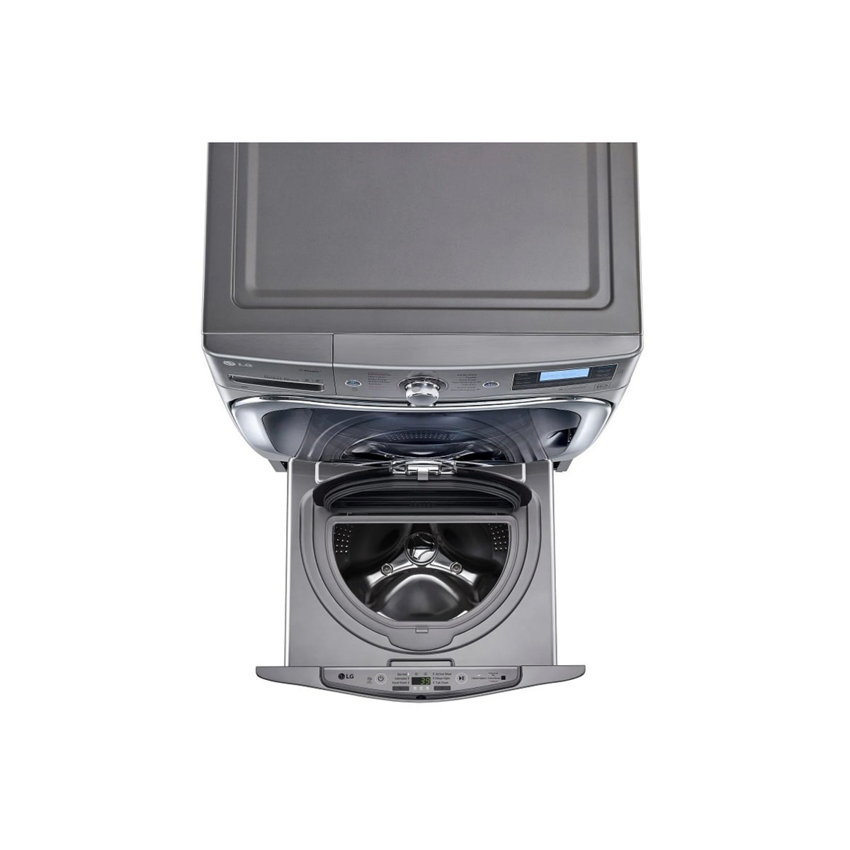 LG WD100CV 27" Graphite Steel Pedestal Washer
