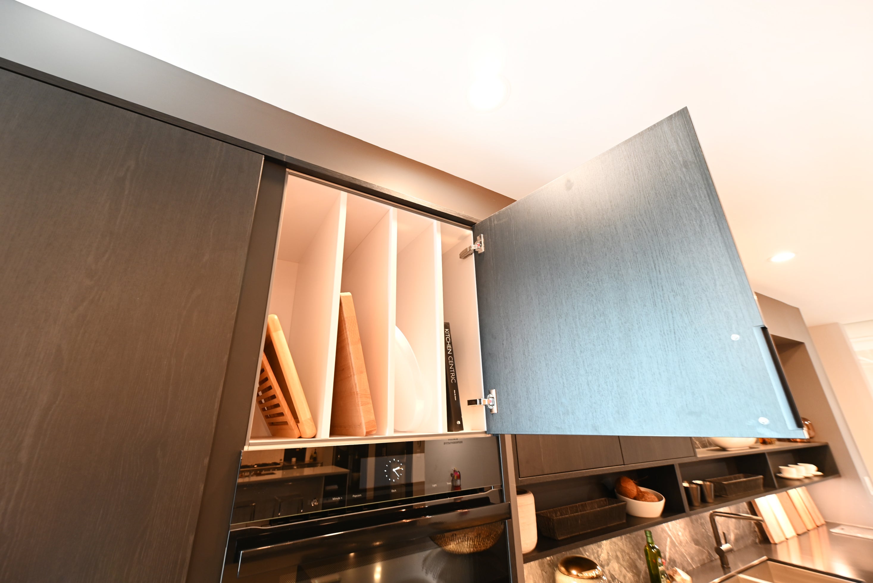 SieMatic Modern Black Kitchen with Island & Miele Appliances