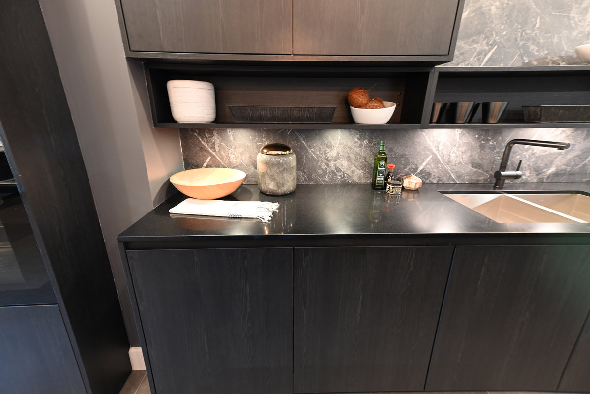 SieMatic Modern Black Kitchen with Island & Miele Appliances | photo 56