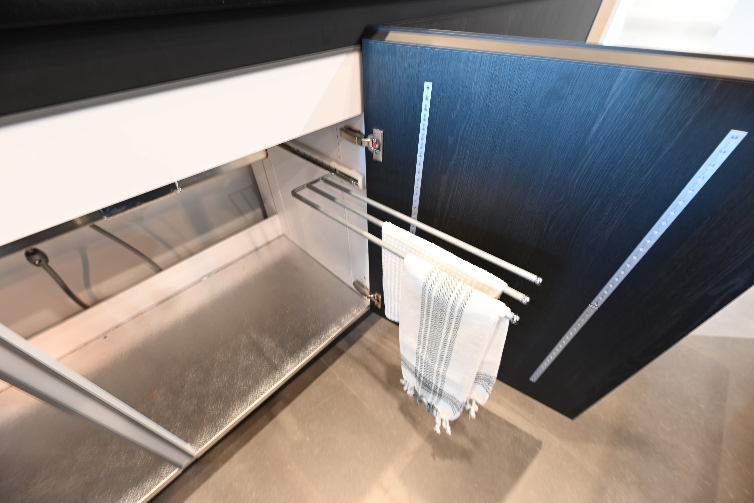 SieMatic Modern Black Kitchen with Island & Miele Appliances
