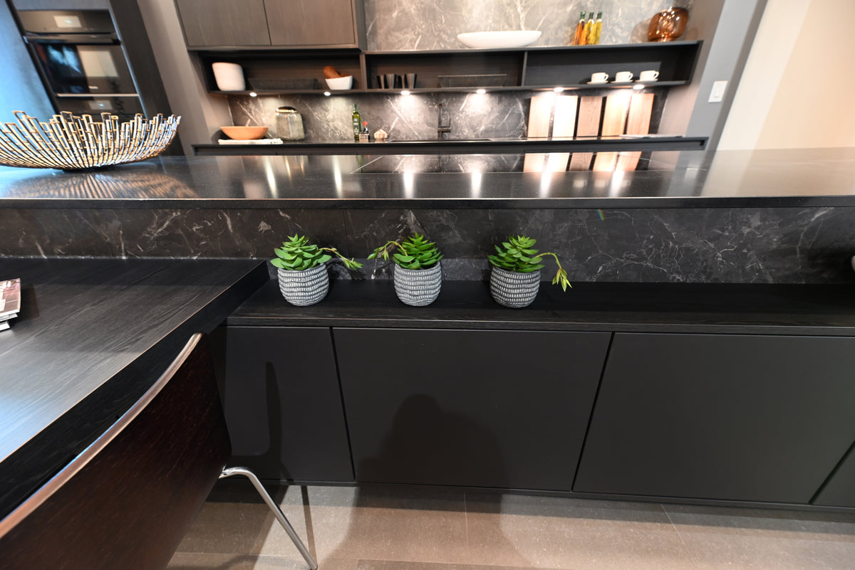 SieMatic Modern Black Kitchen with Island & Miele Appliances | photo 97