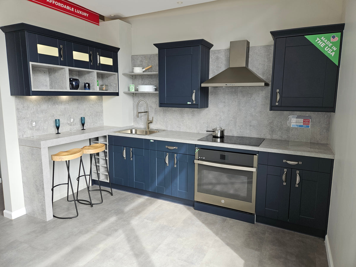 Wren Shaker Classic Navy Blue Matte Kitchen