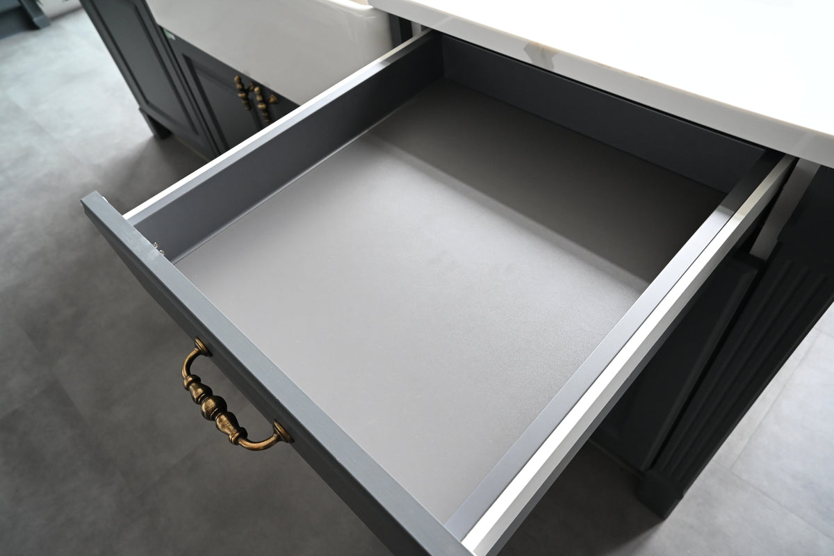 Wren Georgian Juratek Forest Green Matte Kitchen