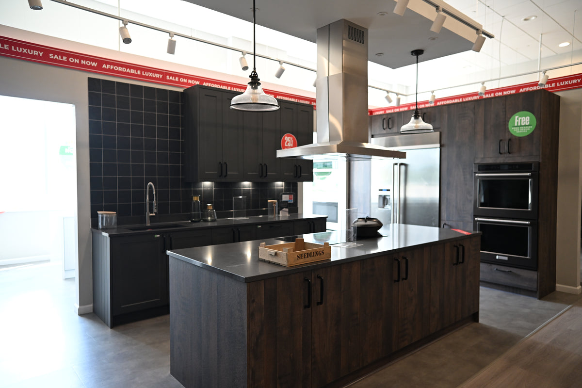 Wren Elements Swiss Oak Matte Modern Kitchen with JennAir Appliances