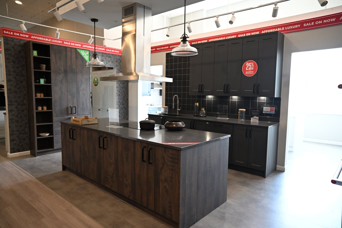 Wren Elements Swiss Oak Matte Modern Kitchen with JennAir Appliances
