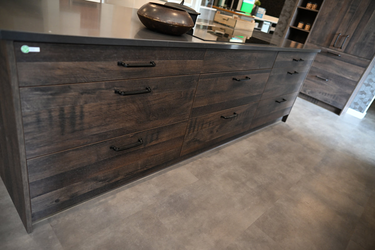 Wren Elements Swiss Oak Matte Modern Kitchen with JennAir Appliances