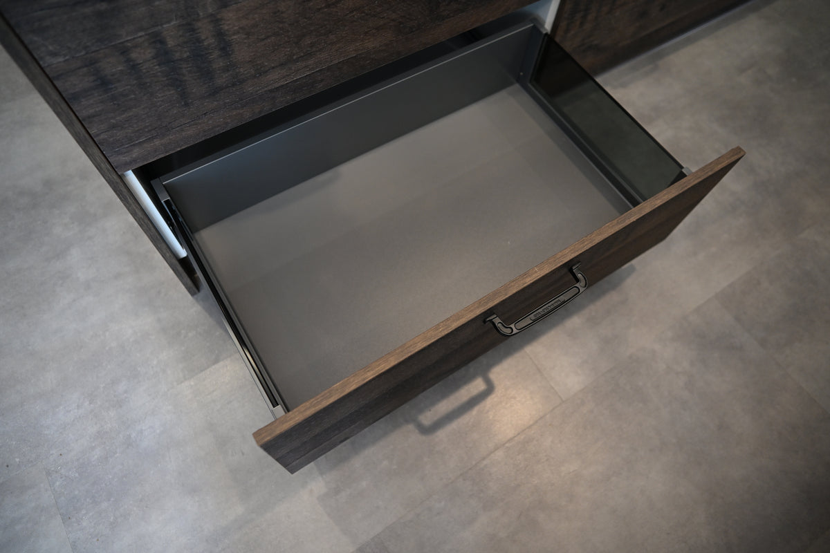 Wren Elements Swiss Oak Matte Modern Kitchen with JennAir Appliances