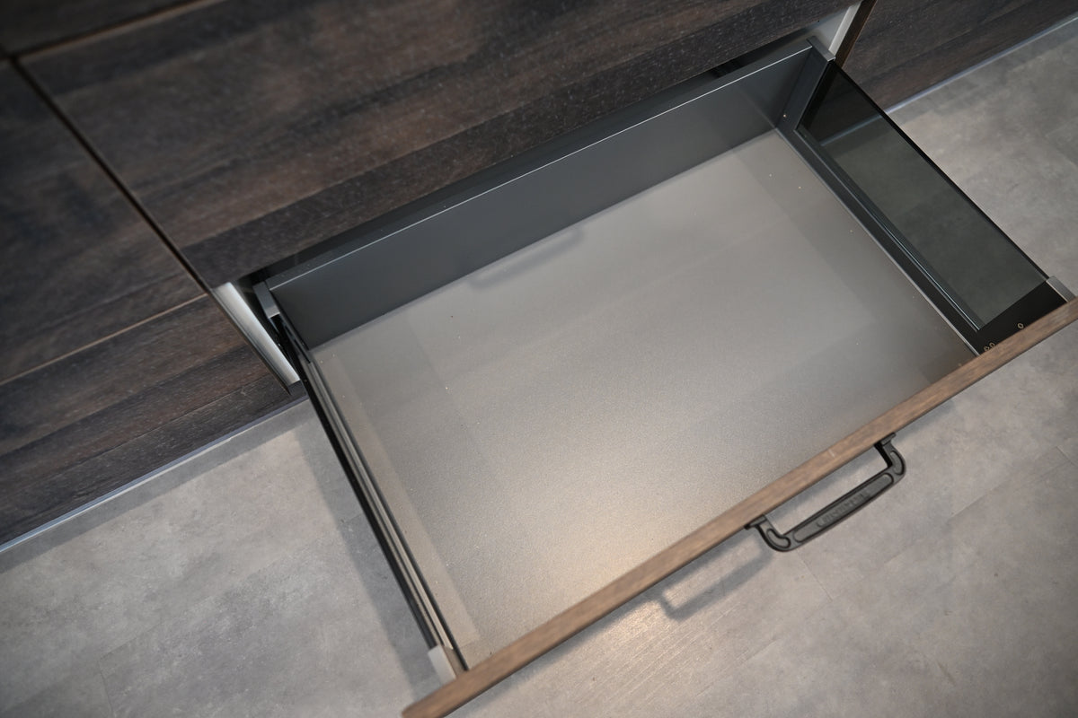 Wren Elements Swiss Oak Matte Modern Kitchen with JennAir Appliances