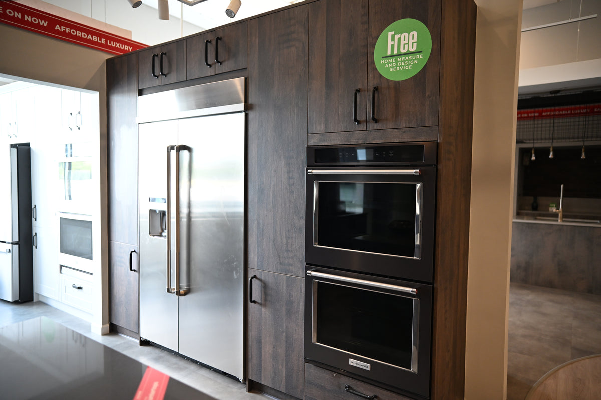 Wren Elements Swiss Oak Matte Modern Kitchen with JennAir Appliances