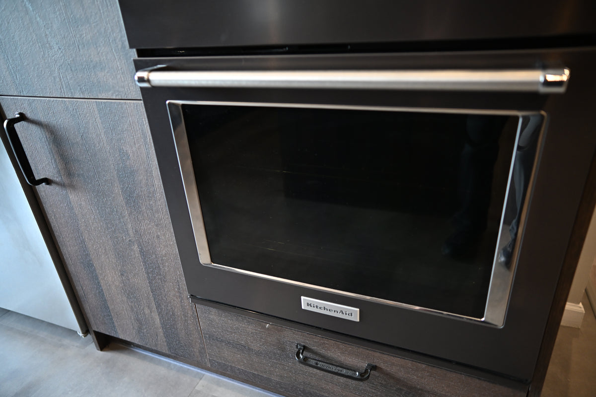 Wren Elements Swiss Oak Matte Modern Kitchen with JennAir Appliances
