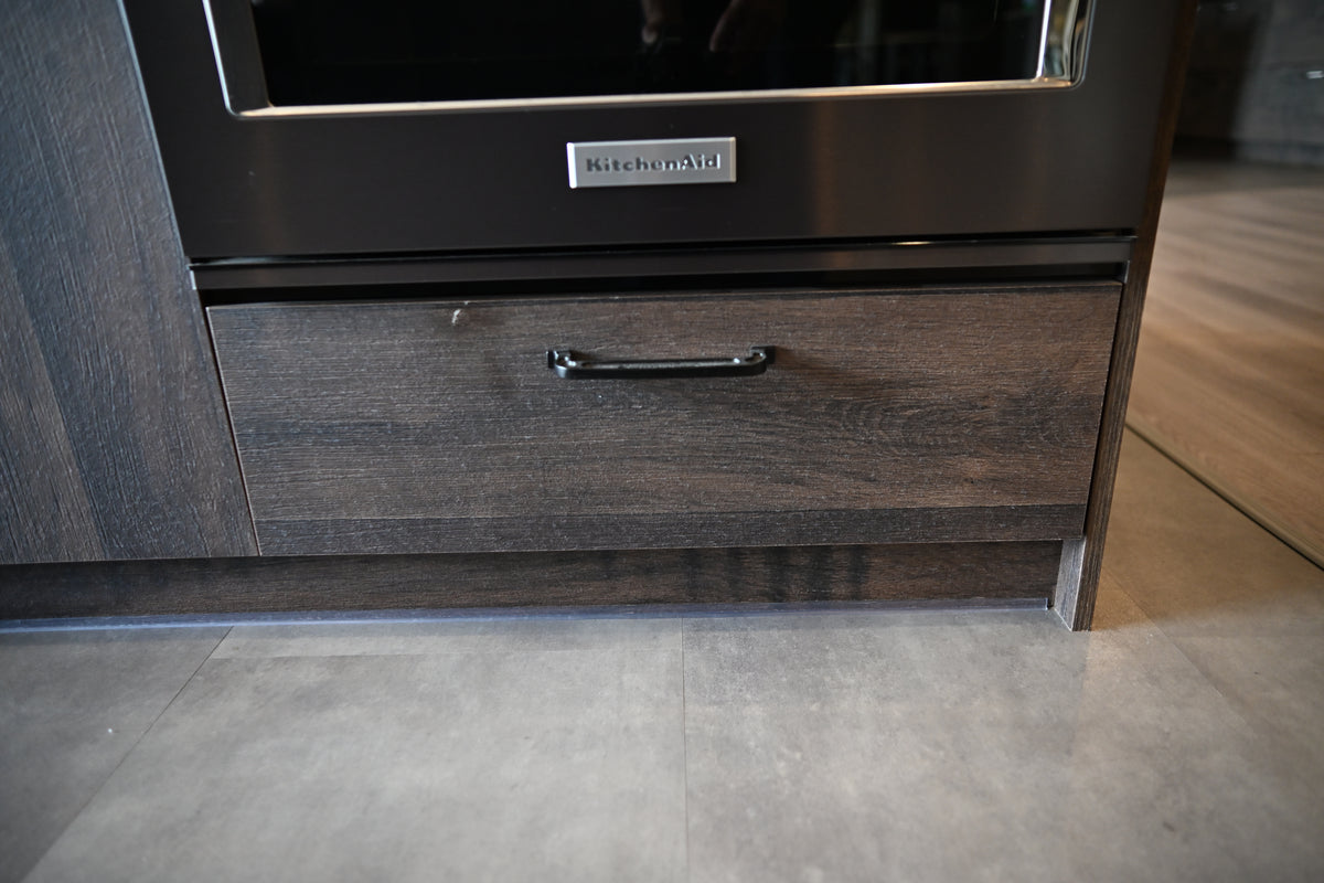 Wren Elements Swiss Oak Matte Modern Kitchen with JennAir Appliances